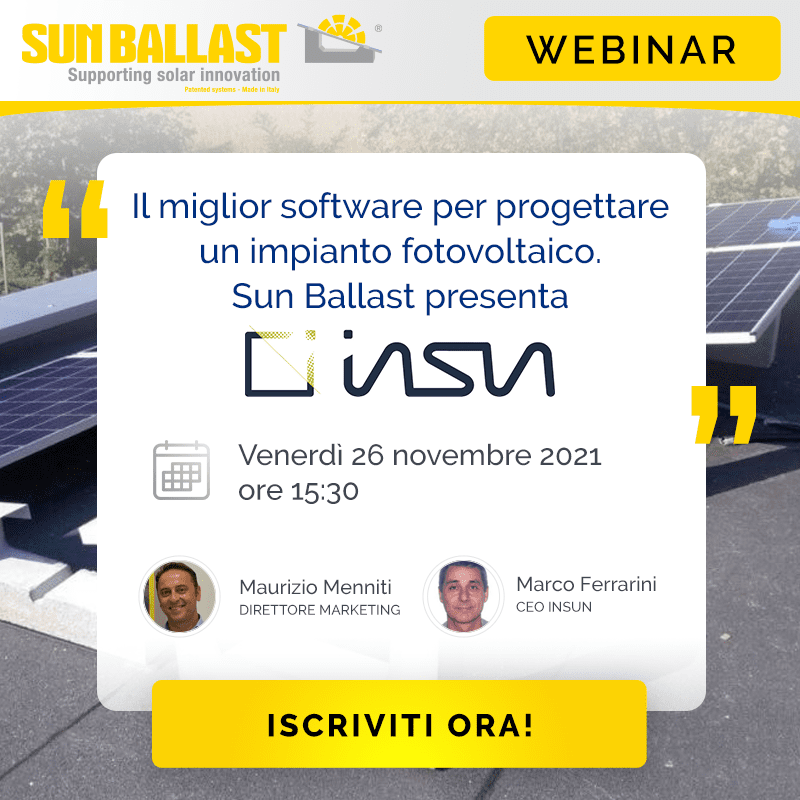 Il miglior software per progettare un impianto fotovoltaico. Sun Ballast presenta InSun