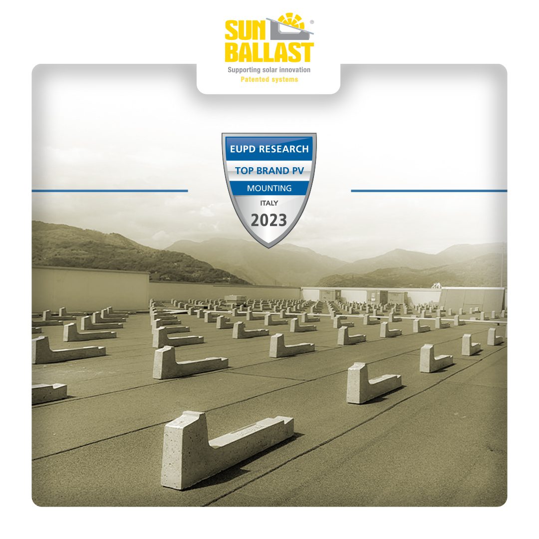 PV-spitzenmarke 2023: Sun Ballast gehört laut EUPD RESEARCH zu den besten herstellern von trägersystemen