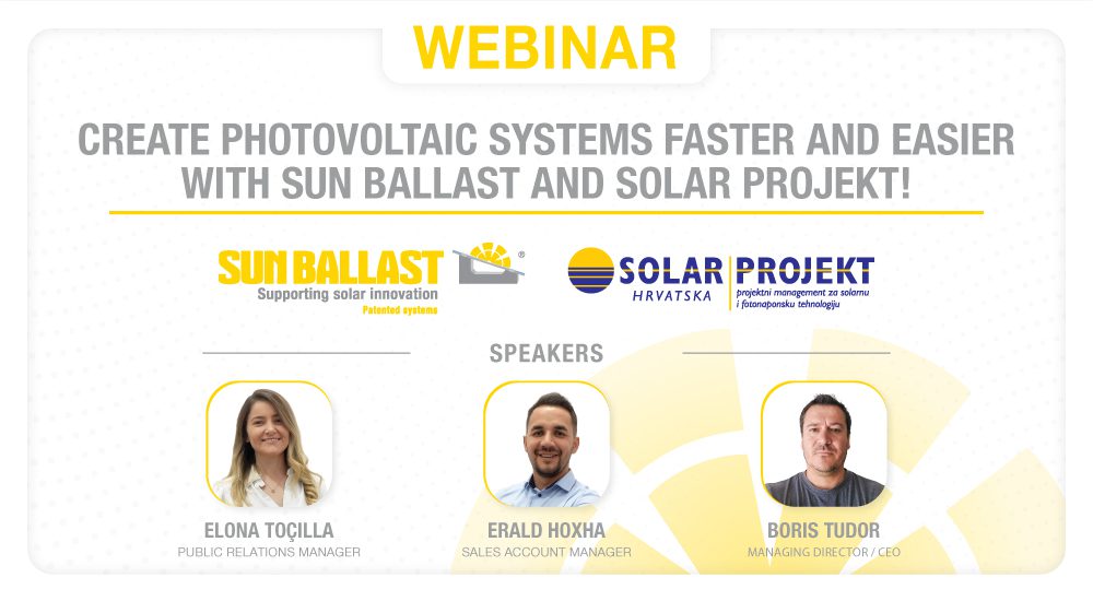 Create photovoltaic systems faster and easier with Sun Ballast and Solar Projekt!