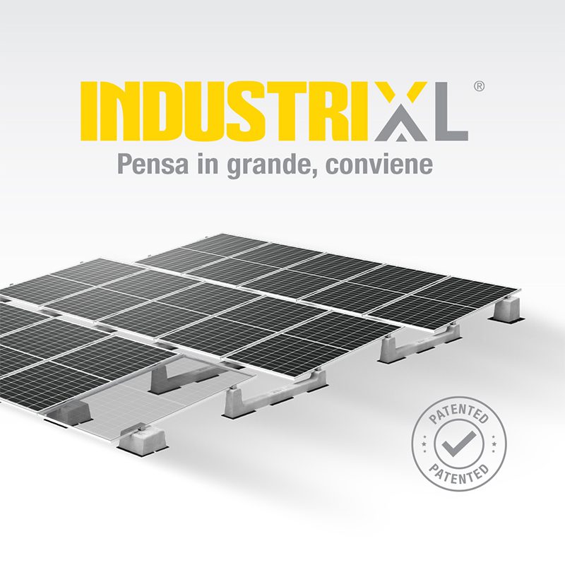 De grandes installations solaires avec de grands panneaux ? Avec le nouveau système Industrial-XL l’investissement est encore plus avantageux