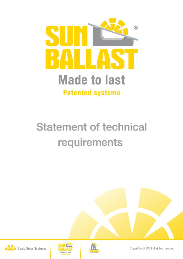 Technical requirements Sun Ballast